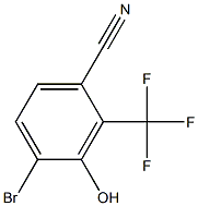 4-broMo-3-hydroxy-2-(trifluoroMethyl)benzonitrile Structure