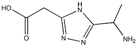 2-(5-(1-aMinoethyl)-4H-1,2,4-triazol-3-yl)acetic acid Structure