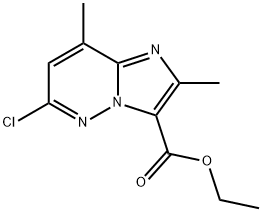 6-Chloro-2,8-diMethyl-iMidazo[1,2-b]pyridazine-3-carboxylic acid ethyl ester Structure