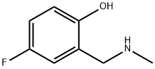 4-Fluoro-2-[(MethylaMino)Methyl]phenol 구조식 이미지