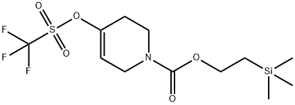 2-(triMethylsilyl)ethyl 4-(trifluoroMethylsulfonyloxy)-5,6-dihydropyridine-1(2H)-carboxylate 구조식 이미지
