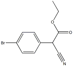 ETHYL 2-(4-BROMOPHENYL)-2-CYANOACETATE Structure