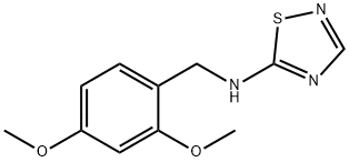 N-[(2,4-DIMETHOXYPHENYL)METHYL]-1,2,4-THIADIAZOL-5-AMINE Structure
