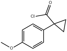 1-(4-Methoxyphenyl)cyclopropanecarbonyl chloride 구조식 이미지
