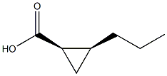 (1R,2S)-2-propylcyclopropanecarboxylic acid Structure