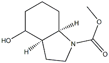 (3aR,7aR)-Methyl 4-hydroxyoctahydro-1H-indole-1-carboxylate 구조식 이미지