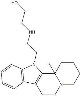 2-((2-(12b-Methyl-1,3,4,6,7,12b-hexahydroindolo[2,3-a]quinolizin-12(2H)-yl)ethyl)aMino)ethanol Structure
