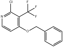 4-(벤질옥시)-2-클로로-3-(트리플루오로메틸)피리딘 구조식 이미지