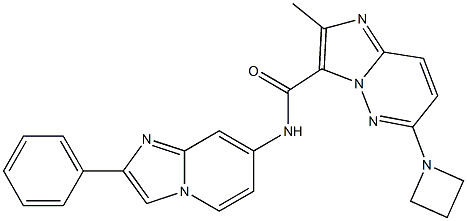 6-(azetidin-1-yl)-2-Methyl-N-(2-phenyliMidazo[1,2-a]pyridin-7-yl)iMidazo[1,2-b]pyridazine-3-carboxaMide Structure