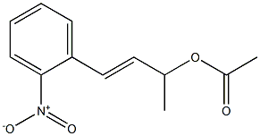 2-nitro-benzylidene -Isopropyl acetate Structure