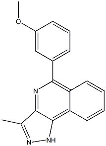 5-(3-Methoxyphenyl)-3-Methyl-1H-pyrazolo[4,3-c]isoquinoline Structure
