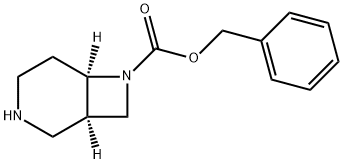 (1R,6R)-7-Cbz-3,7-diazabicyclo[4.2.0]octane 구조식 이미지