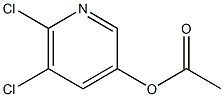 Acetic acid 5,6-dichloro-pyridin-3-yl ester 구조식 이미지