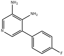 5-(4-플루오로페닐)피리딘-3,4-디아민 구조식 이미지