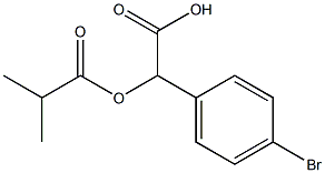 2-(4-BroMophenyl)-2-(isobutyryloxy)acetic Acid Structure