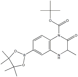 tert-butyl 3-Methyl-2-oxo-6-(4,4,5,5-tetraMethyl-1,3,2-dioxaborolan-2-yl)-3,4-dihydroquinoxaline-1(2H)-carboxylate Structure