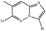 3-BroMo-6-chloro-7-MethyliMidazo[1,2-b]pyridazine Structure