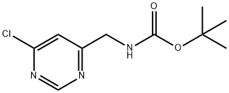 4-(Boc-aMinoMethyl)-6-chloropyriMidine 구조식 이미지