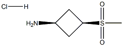 cis-3-MethylsulfonylcyclobutylaMine hydrochloride Structure