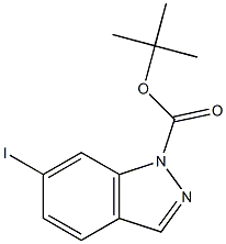 1-BOC-6-IODO-1H-INDAZOLE Structure