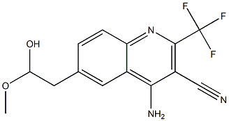 4-aMino-6-(2-hydroxy-2-Methoxyethyl)-2-(trifluoroMethyl)quinoline-3-carbonitrile 구조식 이미지