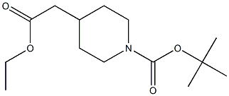 4-EthoxycarbonylMethyl-piperidine-1-carboxylic acid tert-butyl ester 구조식 이미지