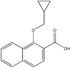 1-(cyclopropylMethoxy)-2-naphthoic acid Structure