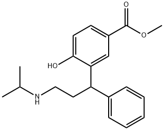 4-Hydroxy-3-[3-[(1-Methylethyl)aMino]-1-phenylpropyl]-benzoic Acid Methyl Ester Structure