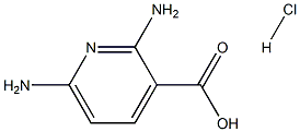 2,6-DiaMino-3-pyridinecarboxylic Acid Hydrochloride Structure