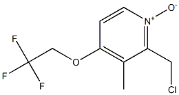 2-ChloroMethyl-3-Methyl-4-(2,2,2-trifluoroethoxy)pyridine N-Oxide 구조식 이미지