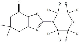 5,5-DiMethyl-2-(Morpholin-4-yl-d8)-5,6-dihydro-1,3-benzothiazol-7(4H)-one Structure