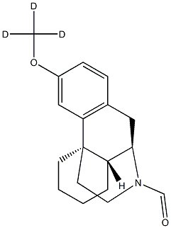 (+)-N-ForMyl-3-(Methoxy-d3)Morphinan 구조식 이미지