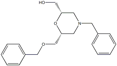 ((2S,6R)-4-benzyl-6-(benzyloxyMethyl)Morpholin-2-yl)Methanol 구조식 이미지