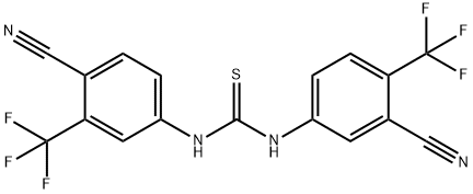 1-(4-cyano-3-(trifluoroMethyl)phenyl)-3-(3-cyano-4-(trifluoroMethyl)phenyl)thiourea Structure