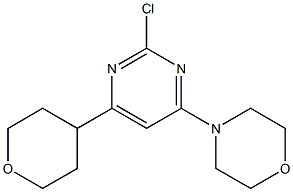 4-(2-chloro-6-(tetrahydro-2H-pyran-4-yl)pyriMidin-4-yl)Morpholine 구조식 이미지