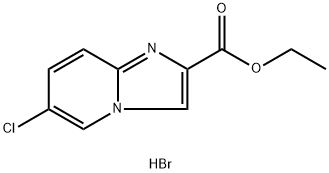 6-Chloro-iMidazo[1,2-a]pyridine-2-carboxylic acid ethyl ester hydrobroMide 구조식 이미지