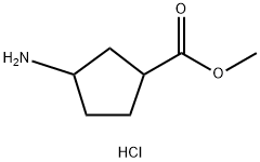 Methyl 3-AMinocyclopentanecarboxylate Hydrochloride 구조식 이미지