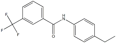 N-(4-Ethylphenyl)-3-(trifluoroMethyl)benzaMide, 97% 구조식 이미지