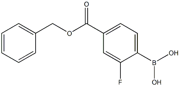 4-Benzyloxycarbonyl-2-fluorobenzeneboronic acid, 97% Structure