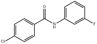 4-Chloro-N-(3-fluorophenyl)benzaMide, 97% Structure