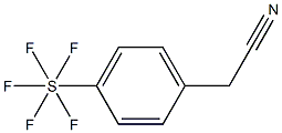 4-(Pentafluorothio)phenylacetonitrile, 97% 구조식 이미지