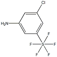 3-Chloro-5-(pentafluorothio)aniline, 97% 구조식 이미지