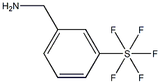3-(Pentafluorothio)benzylaMine, 97% 구조식 이미지