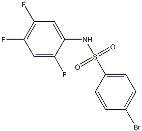 4-BroMo-N-(2,4,5-trifluorophenyl)benzenesulfonaMide, 97% Structure