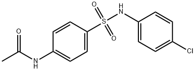 4-AcetaMido-N-(4-chlorophenyl)benzenesulfonaMide, 97% 구조식 이미지