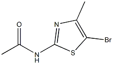 N-(5-BroMo-4-Methyl-thiazol-2-yl)-acetaMide 구조식 이미지