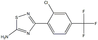 3-(2-chloro-4-(trifluoroMethyl)phenyl)-1,2,4-thiadiazol-5-aMine Structure