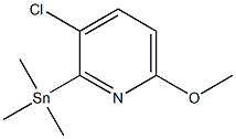 3-chloro-6-Methoxy-2-(triMethylstannyl)pyridine 구조식 이미지