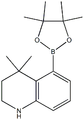 4,4-diMethyl-5-(4,4,5,5-tetraMethyl-1,3,2-dioxaborolan-2-yl)-1,2,3,4-tetrahydroquinoline Structure