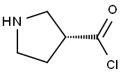 (R)-pyrrolidine-3-carbonyl chloride 구조식 이미지